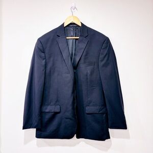 MICHAEL KORS – Black striped wool blazer | 46R